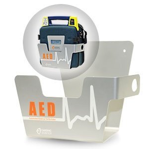 Cardiac Science Powerheart G3 AED Wall Mount Sleeve 180-2022-001 front view for emergency medical storage.
