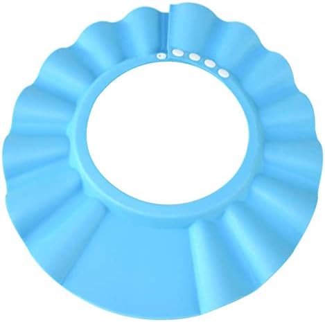 Blue EVA foam bath visor for toddler hair washing