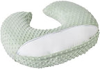 Close up of Queness Baby nursing pillow minky fleece texture