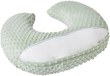 Close up of Queness Baby nursing pillow minky fleece texture