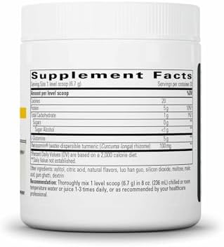 Integrative Therapeutics Glutamine Forte supplement container label