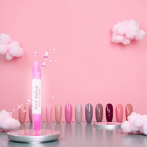 Using Dwuww manicure corrector pen on nail cuticle