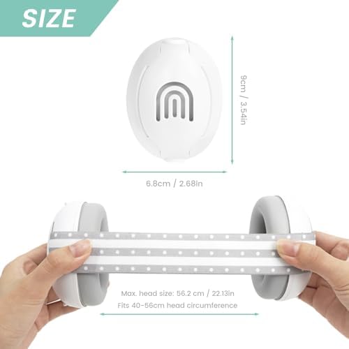 Baby Ear Muffs Noise Cancelling Headphones,Hearing Protection for Infant Newborn 0-36 Months,Adjustable Sound Proof Earmuffs for Travel Airplane Sleep,Baby Travel Essentials Must Haves - Image 3