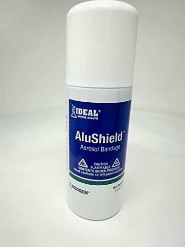 Neogen AluShield silver spray bandage can showing product directions and animal icons