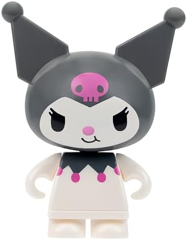 Side profile of the assembled 3 inch tall Sanrio building block toy
