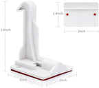 Diagram showing Buumook cabinet lock fit on countertop overhangs