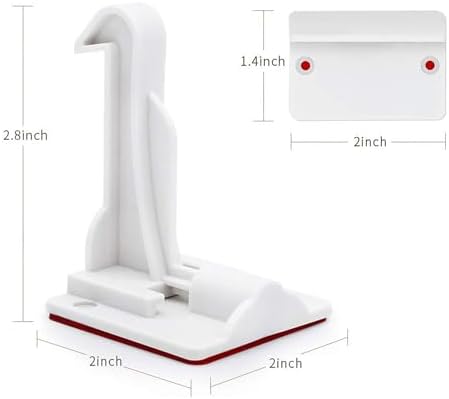 Diagram showing Buumook cabinet lock fit on countertop overhangs
