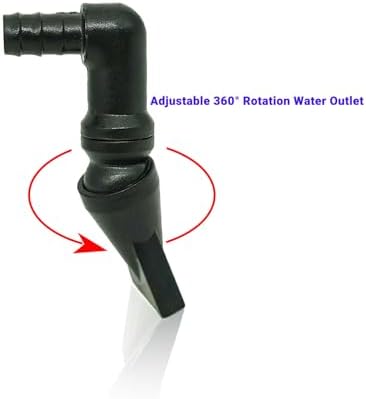 Propitious Palace durable corrosion resistant plastic aquarium nozzle unboxed for installation setup.
