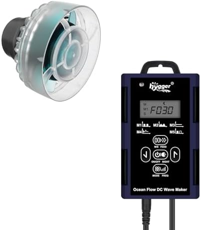 Hygger aquarium circulation pump with smart digital LED controller and power adapter accessories