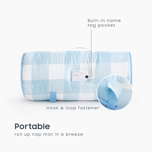 Wake In Cloud preschool bedding set showcasing the removable pillow insert and secure closure straps