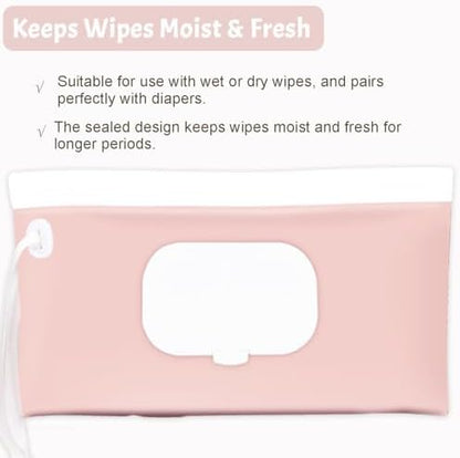 Eoscasely portable wipes case showing flip top lid functionality
