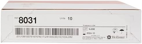 Hollister 8031 medical ostomy bag featuring the integrated Lock 'n Roll microseal closure at the bottom