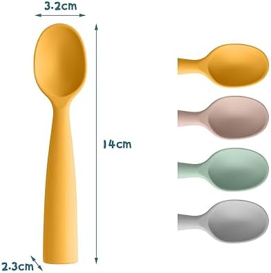 Vicloon soft first stage baby training spoons for safe weaning
