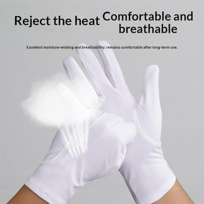 Coyaho 3 pairs pack of cotton gloves for overnight hand hydration.