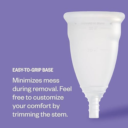 DIVA Cup Model 0 for slim vaginal canals and beginner period care