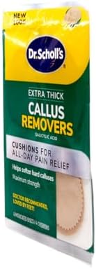 Close up of extra thick soft cushions for shielding calluses from shoe friction.