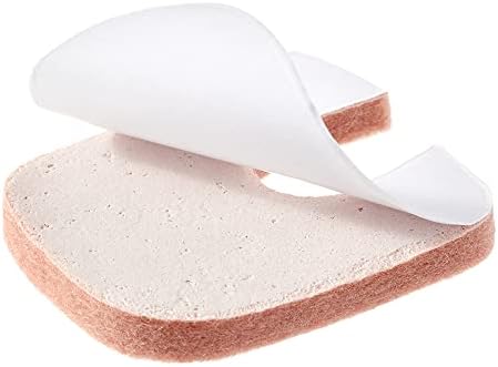 Thick U shaped moleskin alternative cushions for heel and toe friction relief