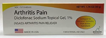 Mohnark USA imported over the counter arthritis pain relief gel external box view