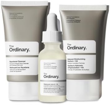 Cleanser serum and moisturizer set for daily hydration and skin health