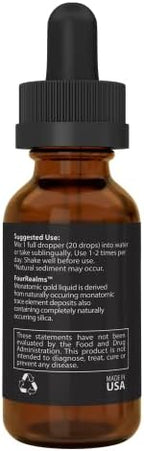 3 Leaf Naturals Ormus liquid wellness elixir bottle display