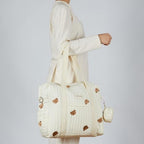 Gobabymart maternity travel tote bag side profile.