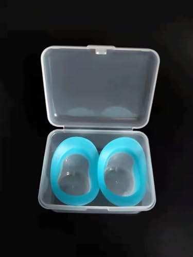 Ergonomic silicone eye bath cup being used for eye irritation relief