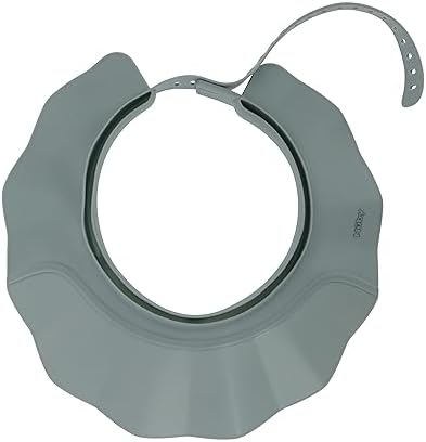 Nuby baby bath accessories visor packaging highlighting safety certifications for infants.