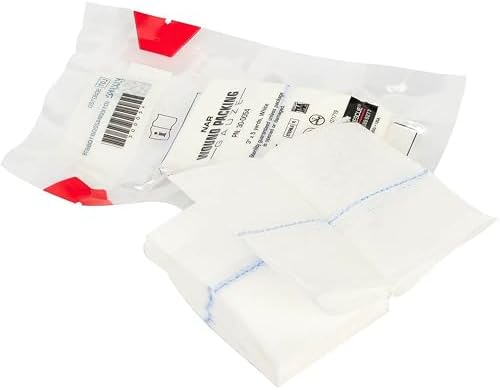Sterile one ply medical gauze with visible X-ray detectable line for safety