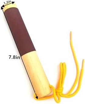 WHLZYEVA professional callus care tool close up on the ergonomic wooden texture and secure non slip grip design.