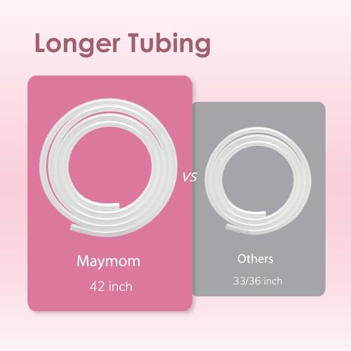 Extra long replacement tubing pieces for flexible breast pumping sessions.