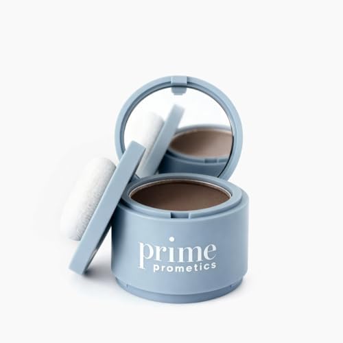 Prime Prometics hairline powder open compact showing sponge and mirror