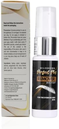 Imported USA MinaiBrow eyebrow henna tint remover packaging displaying product details for salon use.