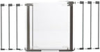Push to connect locking mechanism on baby gate extension