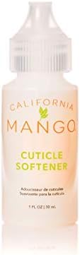 Close up of California Mango cuticle treatment packaging for professional nail care