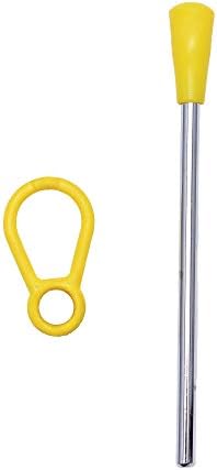 TDOCK authentic steel percussion triangle being held by its loop to demonstrate proper handling posture