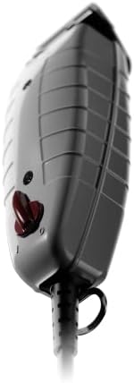 Ergonomic shockproof body of Andis 04685 professional trimmer showcasing the long power cord connection.