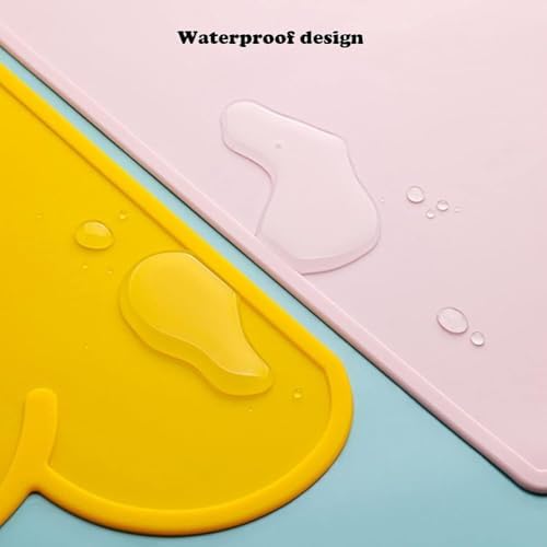Love Dream Silicone Pet Feeding Mat White folded for storage
