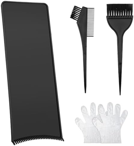 Close up of balayage highlighting board with teeth for hair separation