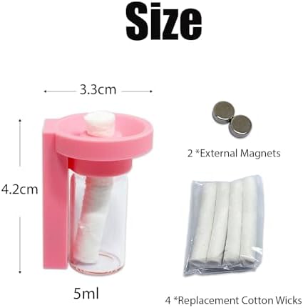 Jumping Spider Water Dispenser, Magnetic Hanging Feeder,Suitable for Jumping Spiders,Tarantulas, Praying Mantises,Arboreal Animals, and Other Small Animal Enclosure Accessories (Pink, 5ML) - Image 5