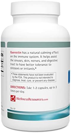 Wellness Resources Quercetin 1000 Milligrams Capsule Close Up