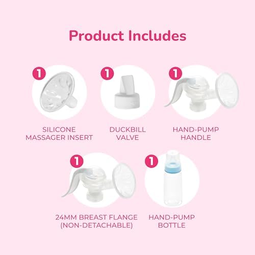 Spectra manual breast pump kit including one hundred fifty milliliter milk bottle and accessories