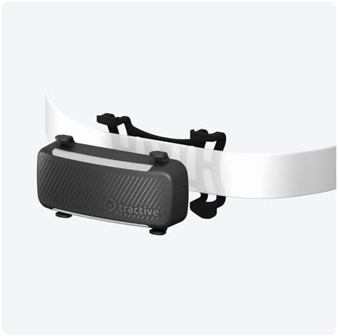 Soft rubber clip mount attached to dog collar for GPS tracking
