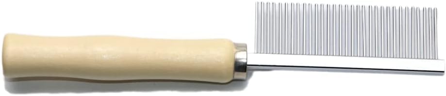 Side view of 20.5 centimeter Litewoo pet grooming comb