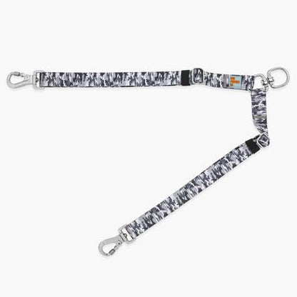 Dog Friendly Co. Leash Splitter in grey camo front view for dual dog walking.
