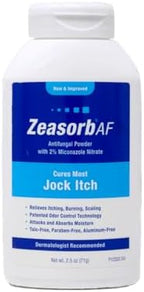 Pack of two Zeasorb Super Absorbent bottles for fungal infection treatment.