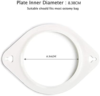 MUYU lightweight colostomy abdominal belly band laid flat showing the adjustable hook and loop closure