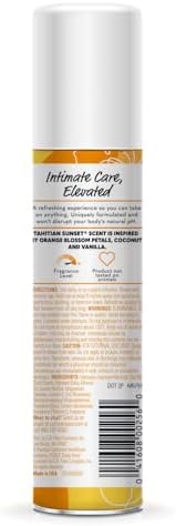Tahitian Sunset intimate freshening spray for active women