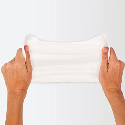 Sage Stryker Essential Bath waterless washcloths showing the aloe and vitamin E infusion icons on the packaging