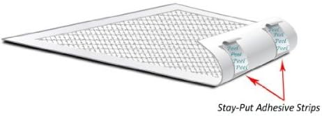 DryFur absorbent kennel pad with adhesive backing for flight crates