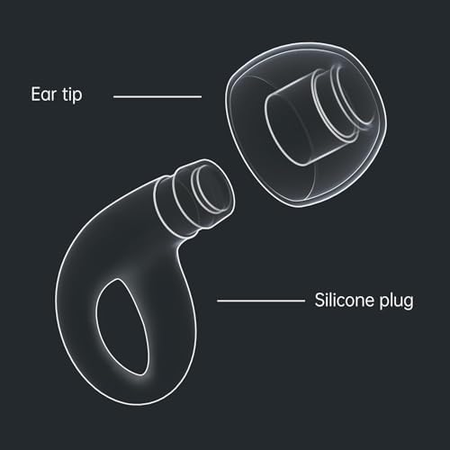 Close up view of the durable and washable medical grade silicone material of QWH earplugs.